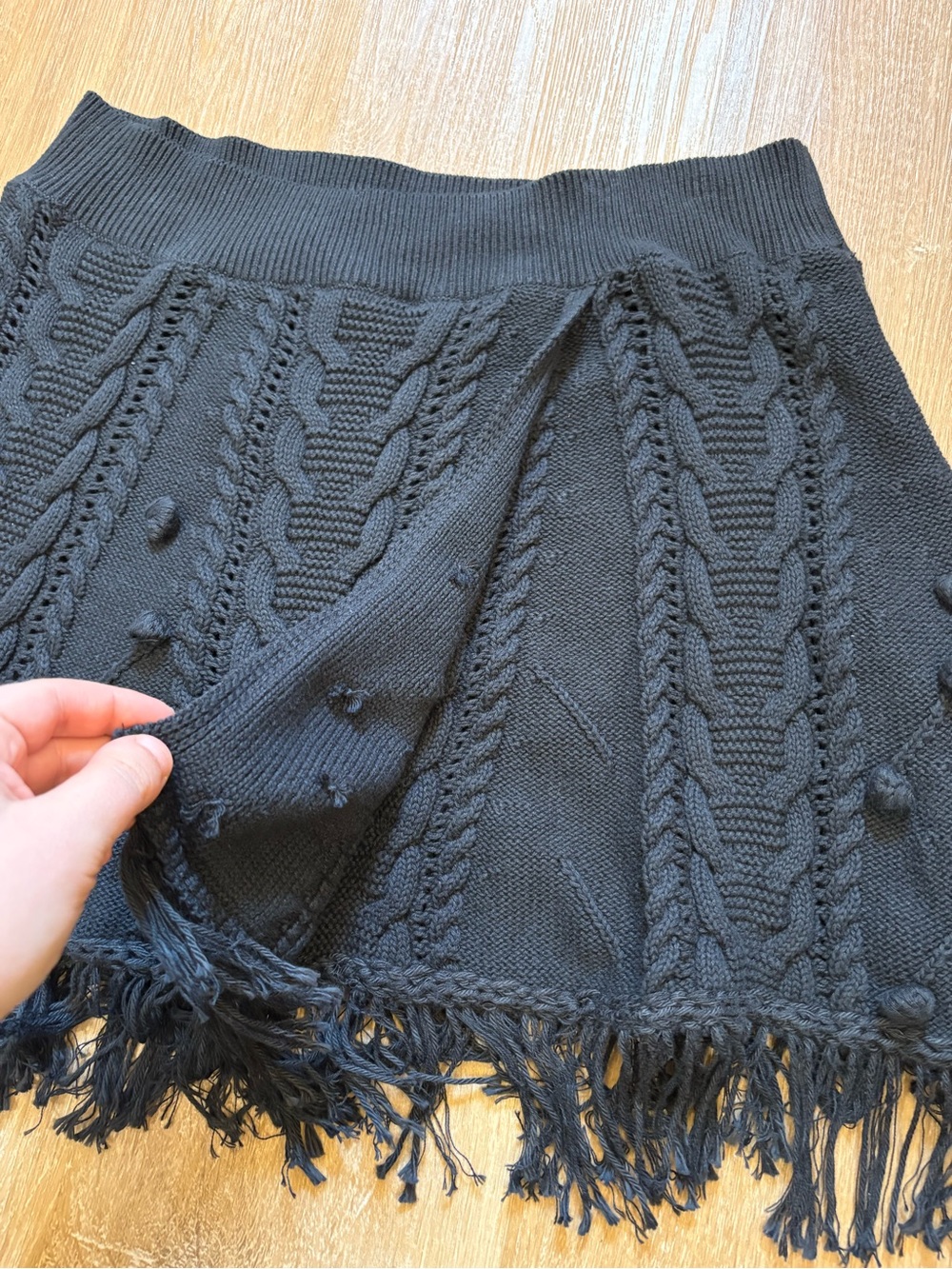 Free People Let’s Get Cozy Swit Knit Mini Skirt - Picture 4 of 6